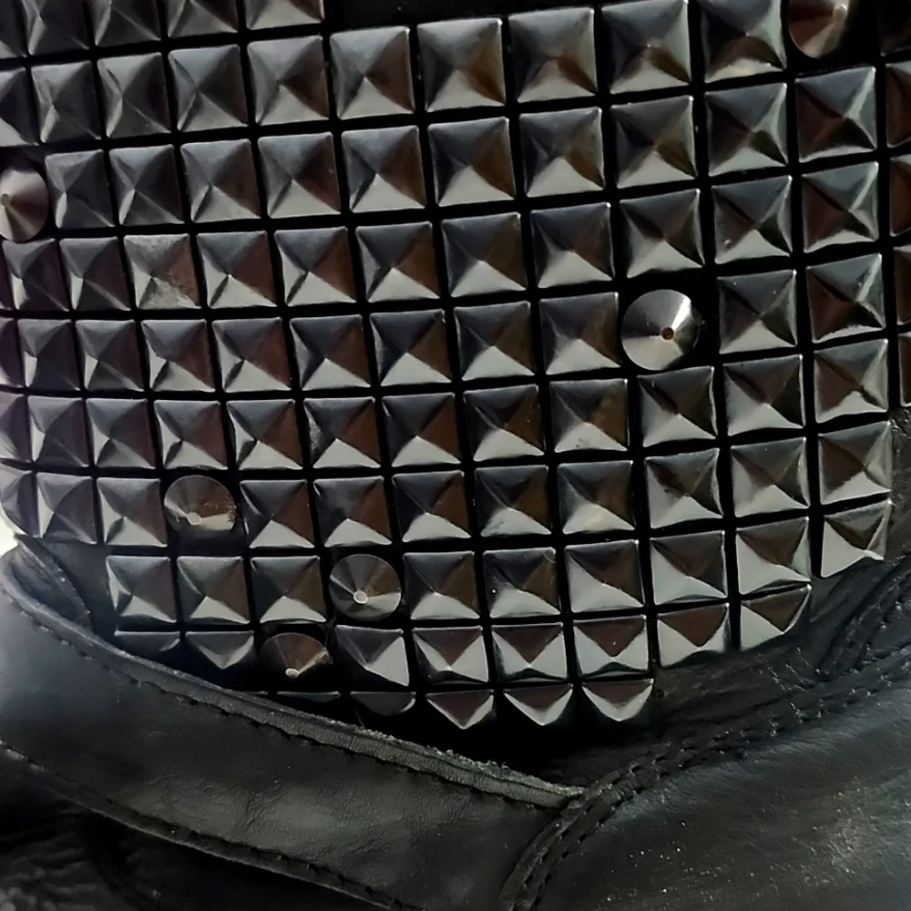 Ash Studded Black Ankle Boots - Picture 13 of 15